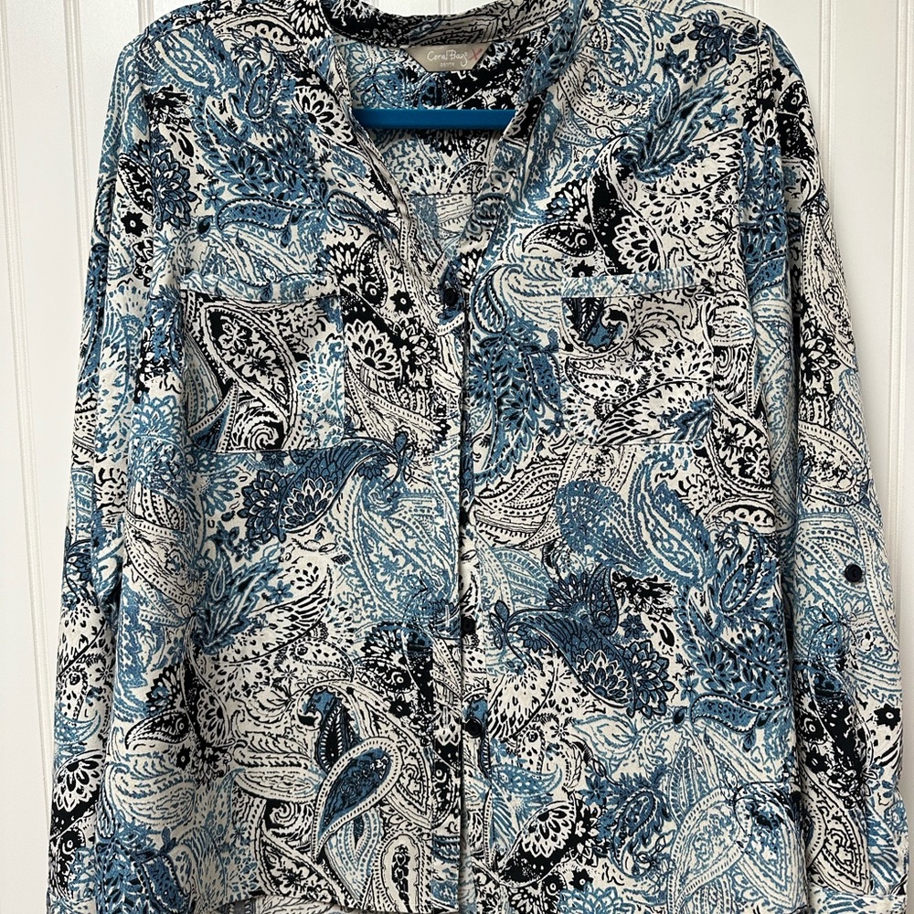 Coral Bay Golf lightweight, long sleeve, collared button down.